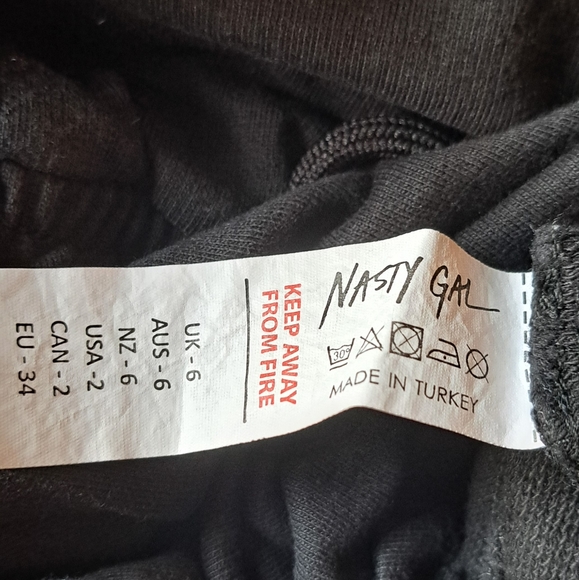 Nasty Gal Zip 'Em Into Shape Long Sleeve Zip-Up Sweatshirt Dress 2X Host Pick - Picture 6 of 15